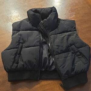 Garage Black Mini Puff Vest